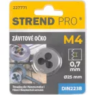 Strend Pro Menetmetsző, M4x0,7 mm, metrikus menet, átmérő 25 mm, DIN223B