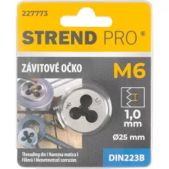  Strend Pro Menetmetsző, M6x1 mm, metrikus menet, átmérő 25 mm, DIN223B