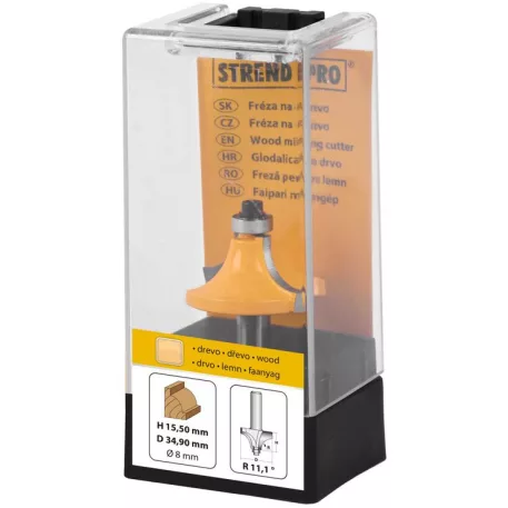 Marófej Fába Strend Pro Yc2307-8 D34,9 H15,5 R11,1 S08 mm