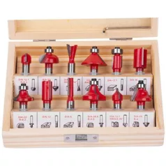 Készlet marókéses 12 db, fába