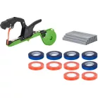 Fogó Lizard, kötöző, szett, 10 db szalag, 10 000 db kapcsok