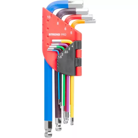 Imbuszkulcs készlet Strend Pro, 9 részes, Hex, Cr-V
