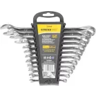 Csillag-villáskulcs készlet HR31584 lapos, 12 darabos, Cr-V, 43638 mm