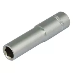   Whirlpower 16121-12 Kézi Dugókulcsfej, 09,0 mm, 1/4", Cr-V, 6 Pont, Hosszított