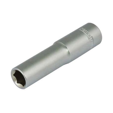 Whirlpower 16121-12 Kézi Dugókulcsfej, 09,0 mm, 1/4", Cr-V, 6 Pont, Hosszított