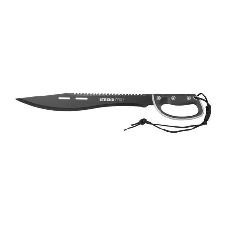 Bozótvágó Strend Pro Tactical, tokkal, fűrésszel, kézvédővel, fekete, 61 cm