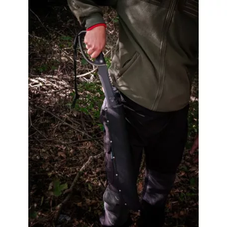 Bozótvágó Strend Pro Tactical, tokkal, fűrésszel, kézvédővel, fekete, 61 cm