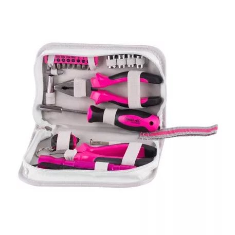 Szerszám Készlet Ladies Set12, 23 darabos, Pink/Rózsaszín