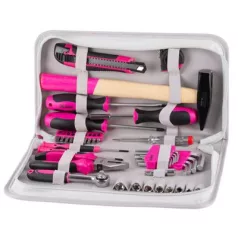   Szerszám Készlet Ladies Set11, 39 darabos, Pink/Rózsaszín
