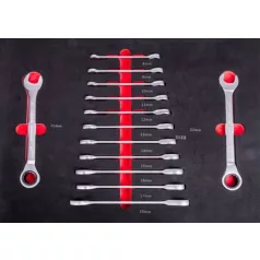   Drawer Strend Pro S239, 13 db racsnis villáskulcs, műhelykocsihoz