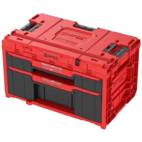 Box QBRICK® System ONE Workshop Red - Cart, 3x Toolbox, 4 részes szerszámosláda készlet