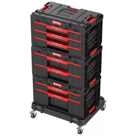 Box QBRICK® System ONE Workshop - Cart, 3x Toolbox, 4 részes szerszámosláda készlet
