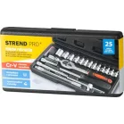 Szerszámkészlet Strend Pro, 25 részes, fejek, 1/4" racsni, kofferben