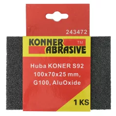 Csiszolószivacs Koner S92 100x70x25 mm, G220, Aluoxide