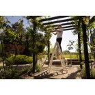 Strend Pro létra, 5 lépcsős, dupla, festett, fa, 1,63 m, max. 150 kg