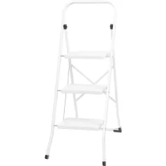   3 fokos acél létra, Strend Pro LFD130, teherbírás 150 kg, 113,5 cm
