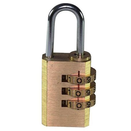 Lakat Xlocker Tömör 22 mm, 3 Numerikus Kód, Lóg