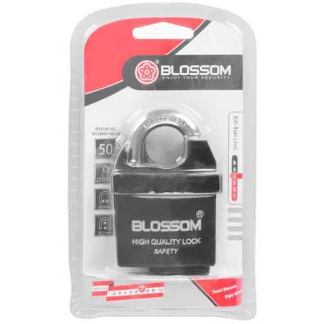 Acéllakat 50 mm Biztonsági Kulccsal