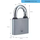 Lakat Yale Y111S/50/125/1, lakat, vas, ezüst, 50 mm, 3 kulcs