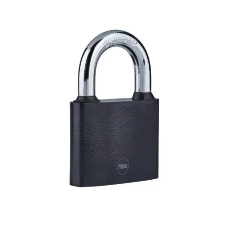 Lakat Yale Y111B/38/121/1, lakat, vas, fekete, 38 mm, 3 kulcs