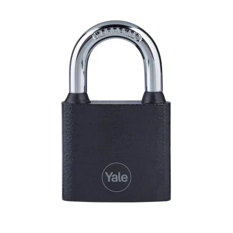 Lakat Yale Y111B/38/121/1, lakat, vas, fekete, 38 mm, 3 kulcs