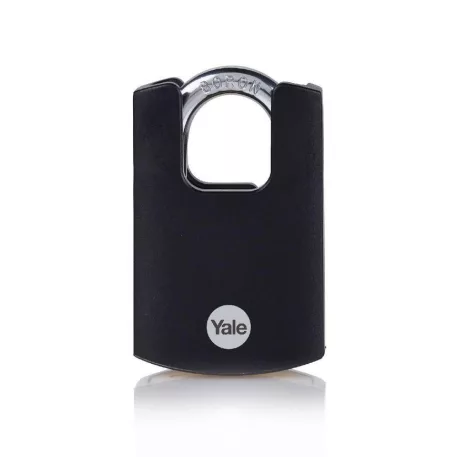Zár Yale Y121B/40/125/1, High Security, lakat, fekete, 46 mm, 3 kulcs