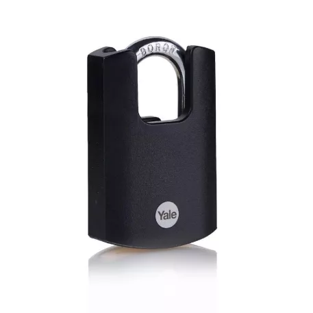 Zár Yale Y121B/40/125/1, High Security, lakat, fekete, 46 mm, 3 kulcs