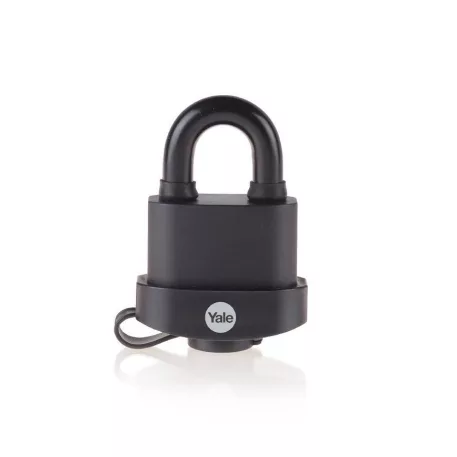 Lakat Yale Y220B/51/118/1, High Security, lakat, laminált acél, fekete, 53 mm, 3 kulcs