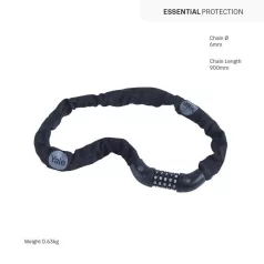 Lakat Yale YCHC0/6/90/2, kerékpár, számkódos, 900 mm