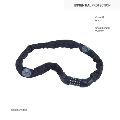 Lakat Yale YCHC0/6/90/2, kerékpár, számkódos, 900 mm