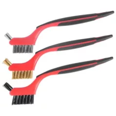 Kefekészlet Strend Pro BS618, 3 részes, nylon/acél/ezüst