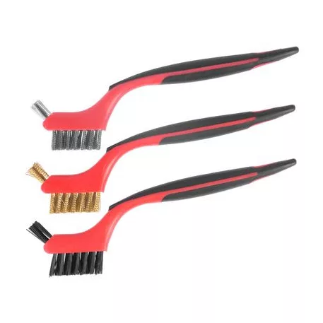 Kefekészlet Strend Pro BS618, 3 részes, nylon/acél/ezüst