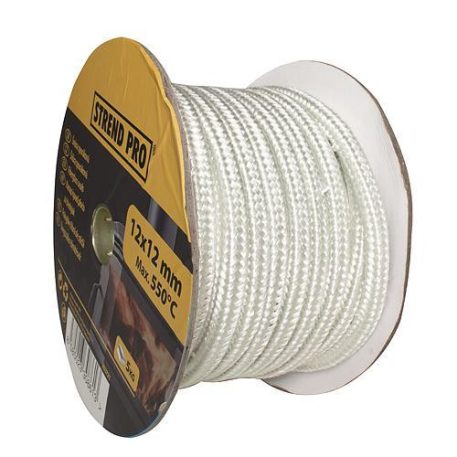 Üvegszálas Tömítés, Sfs-20Wr, 12x12 mm, 5 kg, Fehér