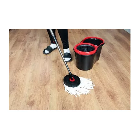 Strend Pro TURBOSTAR BLACK EDITION Felmosó + 13 literes vödör, teleszkópos fogantyú