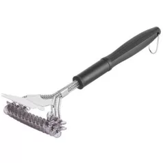   Brush Strend Pro Grill, BBQ, acéldróttal, kaparóval, 41,5 x 16 x 8,8 cm