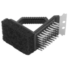   Brush Strend Pro Grill, BBQ, 3 oldalas kézi kefe, 12 x 7 x 10 cm