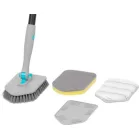 Strend Pro kefe, 3 az 1-ben, többfunkciós, tisztító, csempéhez és üveghez, teleszkópos nyéllel 124,5 cm