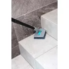 Strend Pro kefe, 3 az 1-ben, többfunkciós, tisztító, csempéhez és üveghez, teleszkópos nyéllel 124,5 cm