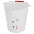 Vödör 14 L PVC Fehér, Kiöntőcsőrrel