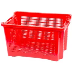 Rekesz Ics M402000 40 L, 56x35x31 cm, Átlyukasztva, Piros