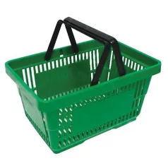 Bevásárló kosár, 20 literes, zöld ZÖLD