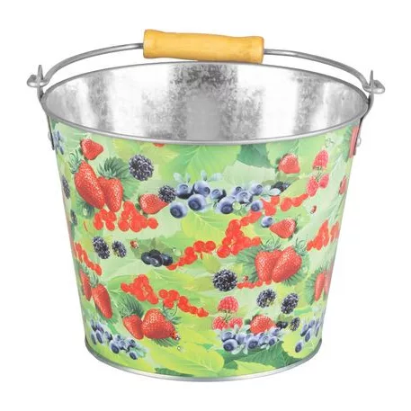 Vödör Strend Pro, 5 liter, fém, virág/gyümölcs nyomtatás, különböző típusok