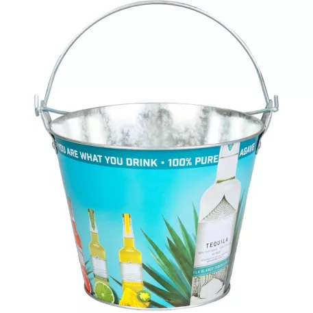 Strend Pro vödör, 7 l, palackok hűtésére, fém