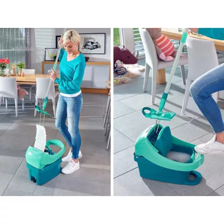 LEIFHEIT Tisztítókészlet 55096 Törlőprés Profi XL Mobil, felmosó + vödör
