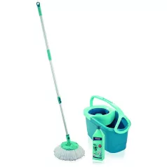   LEIFHEIT Tisztítókészlet 55414 Rotation Disc Mop Ergo + Power tisztító, padlótörlő + vödör