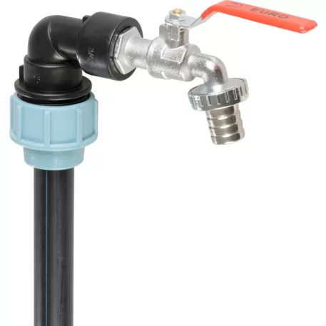 Strend Pro Garden készlet, 3/4"-os szelep + 59 mm-es műanyag reduktor + 3/4"-os kiömlő, IBC tartályhoz