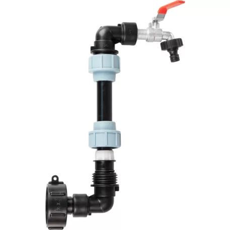 Strend Pro Garden készlet, 3/4"-os szelep + 59 mm-es műanyag reduktor + 3/4"-os kiömlő, IBC tartályhoz