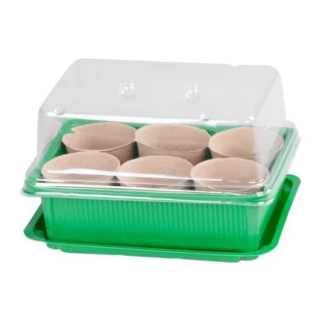 Mini melegágy Strend Pro, 18 részes készlet, 12 palánta, 20x14,5x6 cm