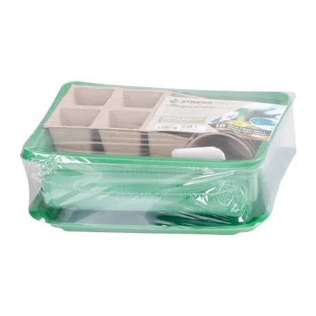 Mini melegágy Strend Pro, 18 részes készlet, 12 palánta, 20x14,5x6 cm