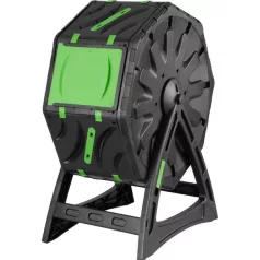   Komposztáló Strend Pro Garden, dobos, 70 liter, fekete, 55,5x36x72 cm